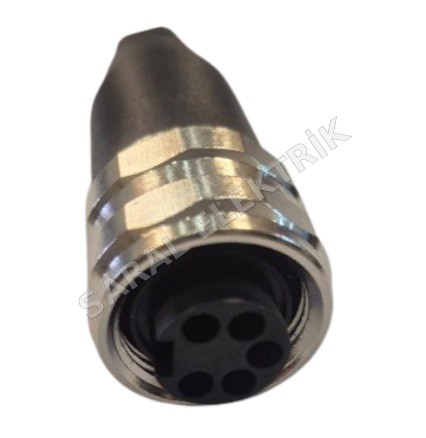7/8 Kablo Tipi 5 pin Seyyar Dişi Konnektör