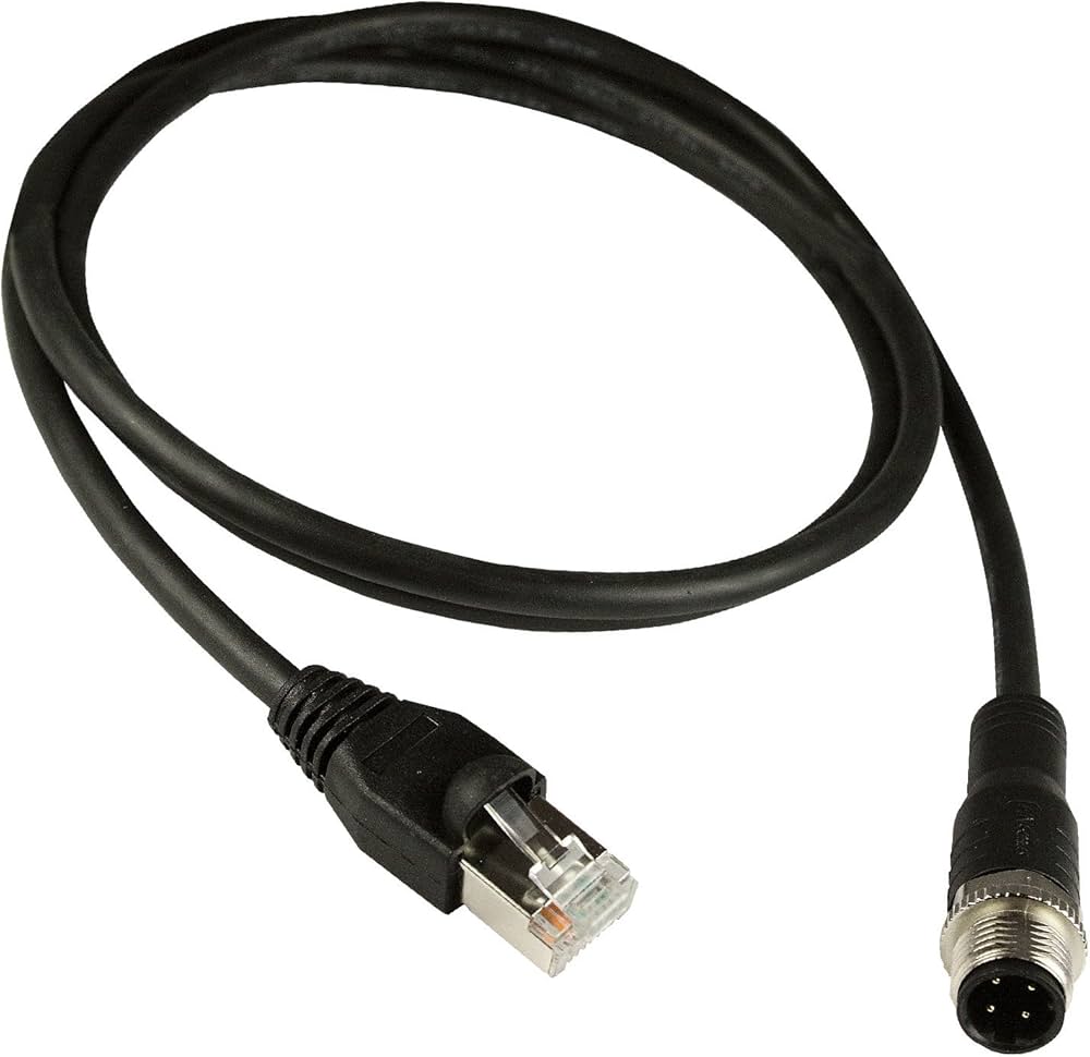 M12 4 Pin D Kod to RJ45 3 METRE PROFİNET KABLOSU