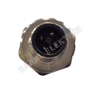 M12 4 Pin T Kodlu Panel Erkek Konnektör