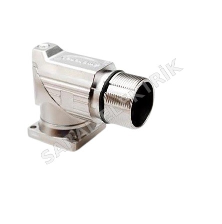 MB7RJN0802-KIT M23 8 PİN 90° ERKEK PANEL (28x28) FLANŞLI SOKET