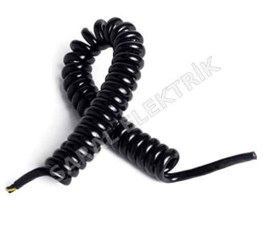 2X0,34 KB:50 CM AB:160 CM Spiral Kablo